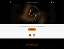 Tablet Screenshot of legendaryfragrances.com